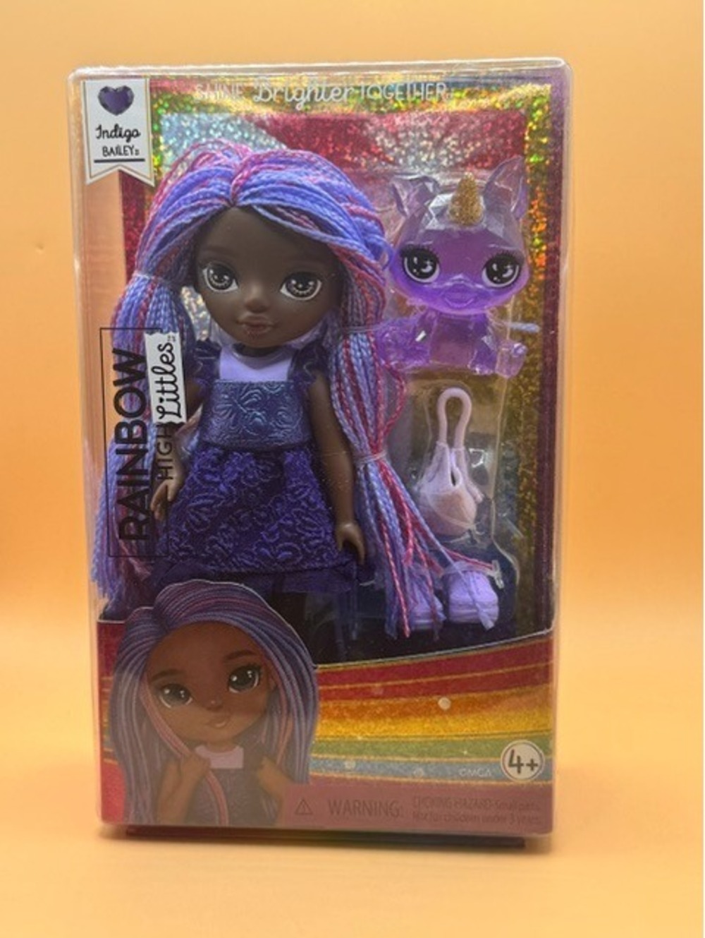 Rainbow High 6" Littles Doll Indigo Bailey: Articulated Figure with Accessories